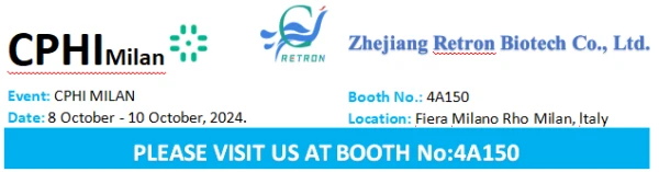 Zhejiang Retron Biotech Co., Ltd. osaleb oktoobris CPHL Milanos